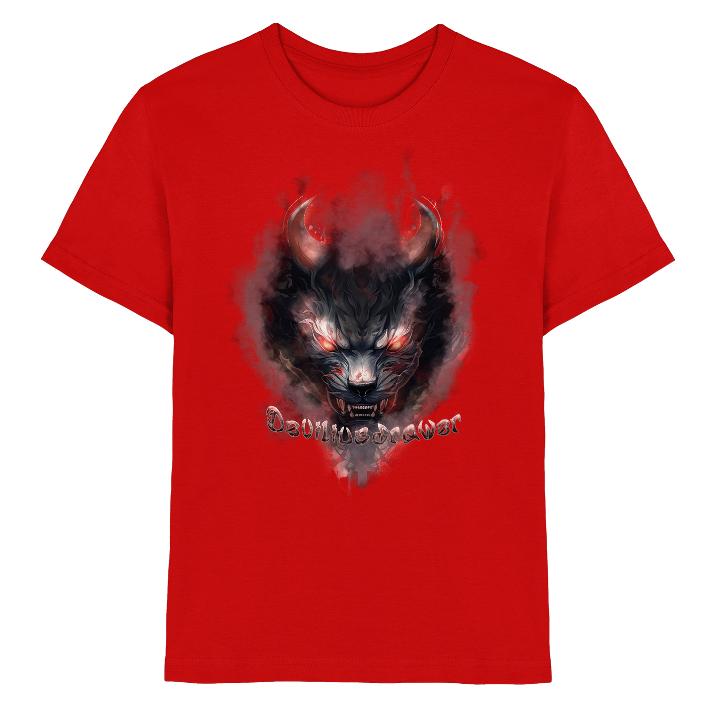 Deviliusdrawer Red Smoked Cat - Kids Premium Shirt