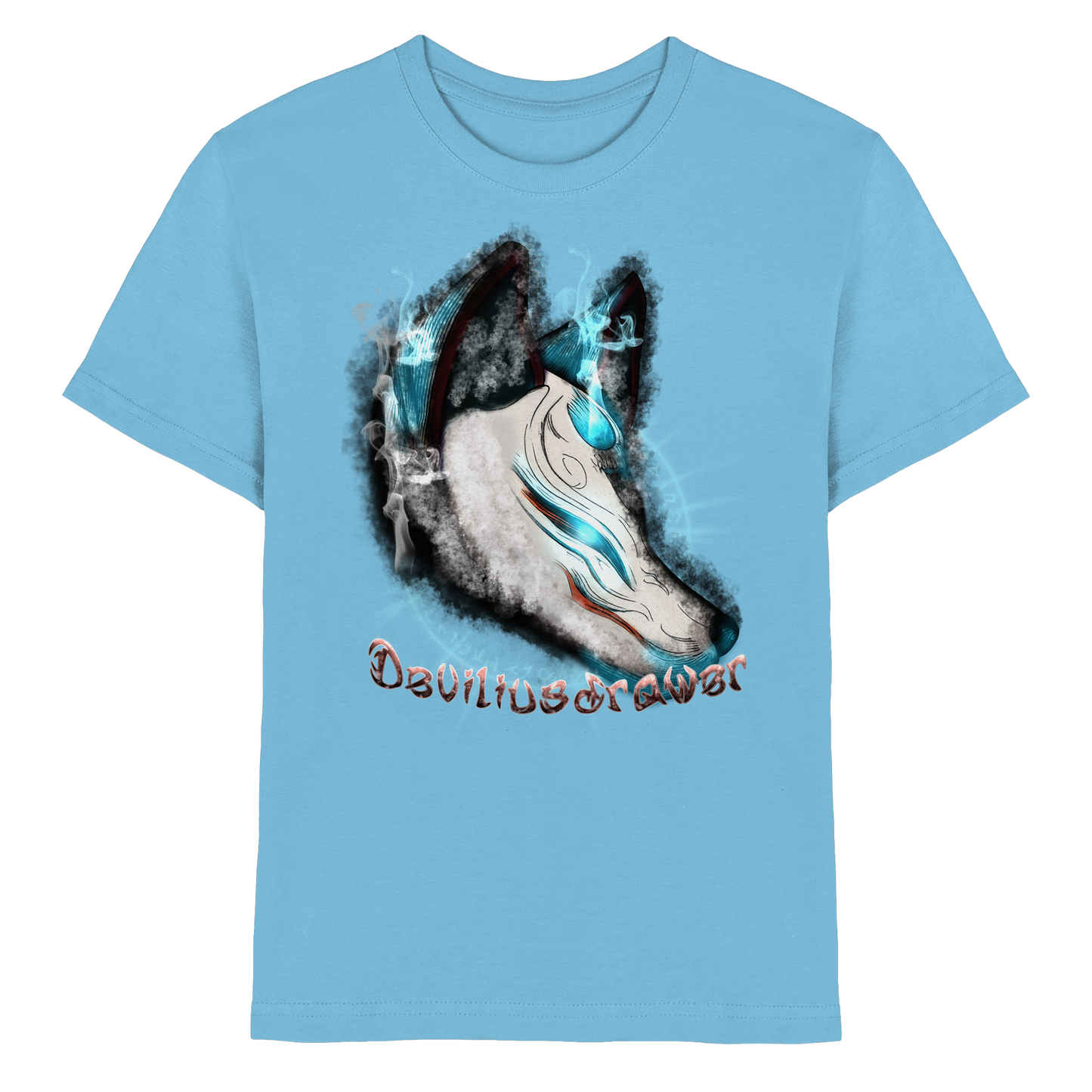 Deviliusdrawer Darkness Kitsune - Kids Premium Shirt