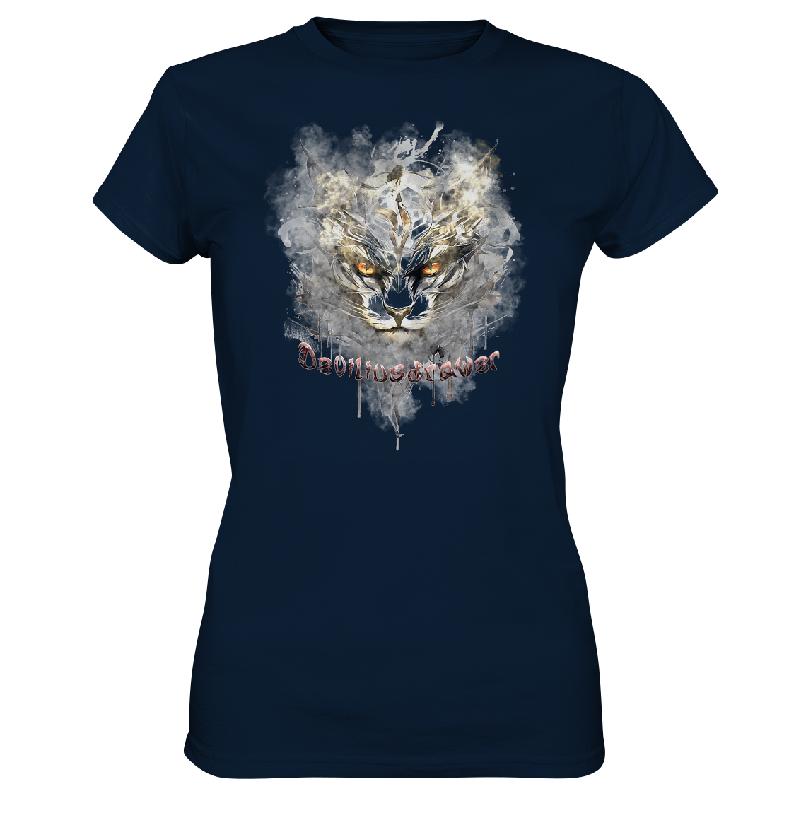 Deviliusdrawer White Catgod - Ladies Premium Shirt