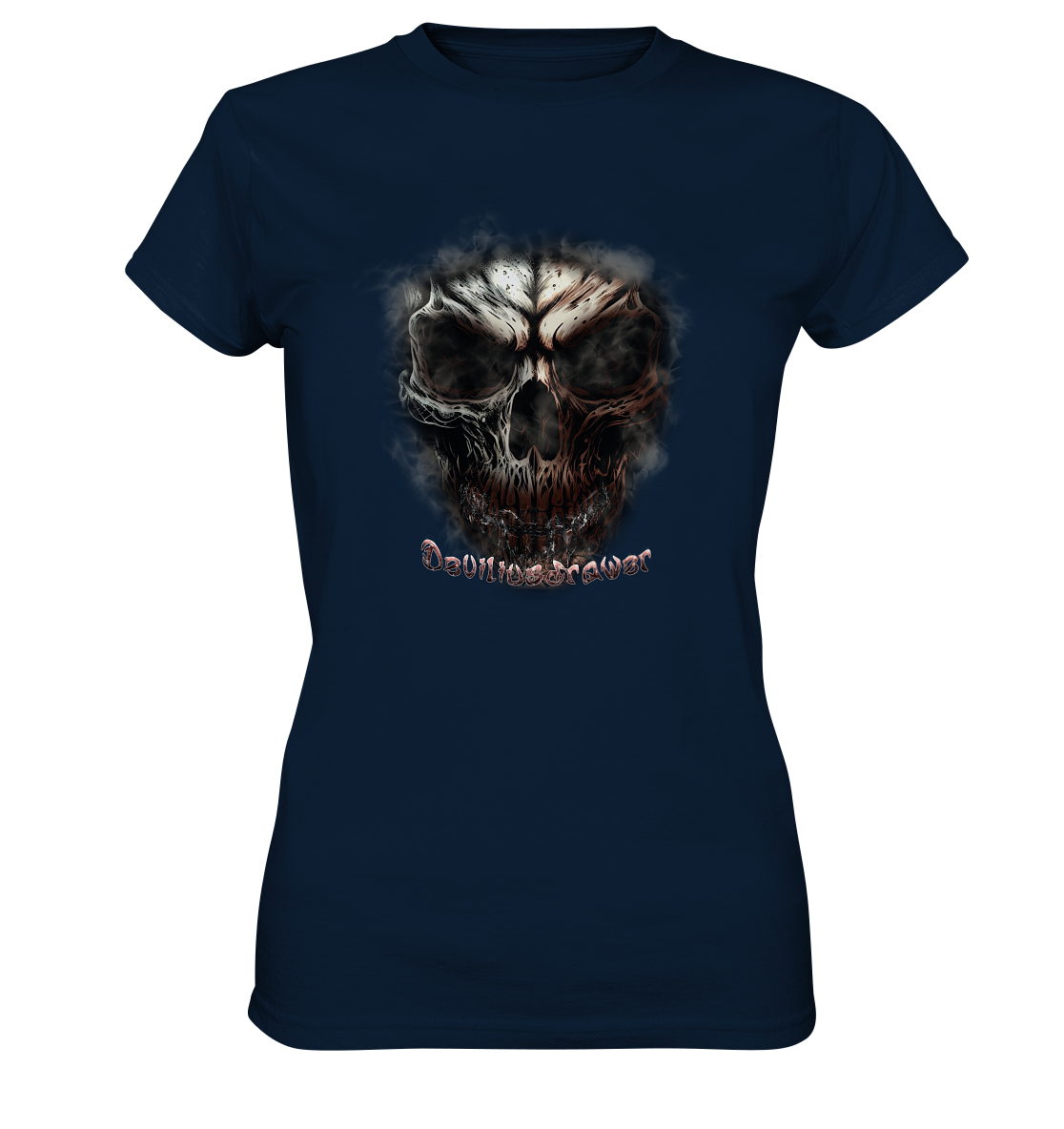 Deviliusdrawer Fire Skeleton - Ladies Premium Shirt