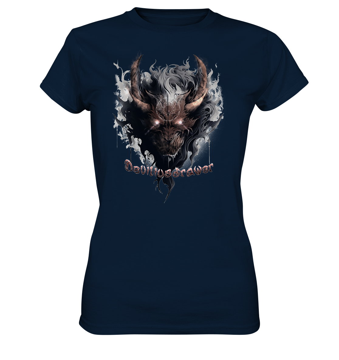 Deviliusdrawer Magic Redeyed Demon - Ladies Premium Shirt