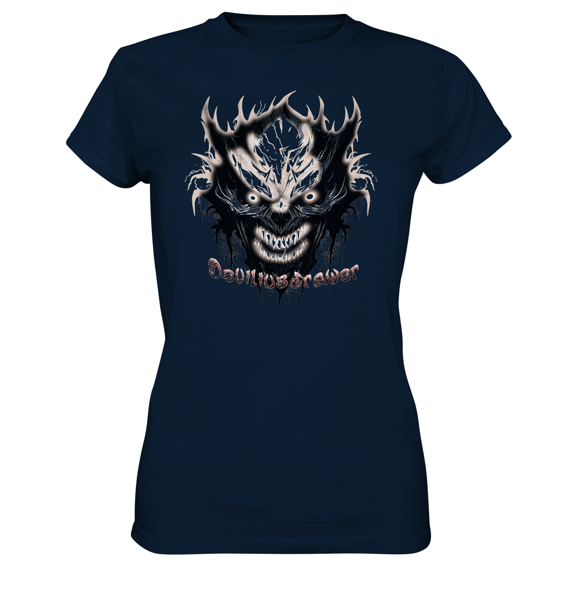 Deviliusdrawer Crazy Glow Devil - Ladies Premium Shirt