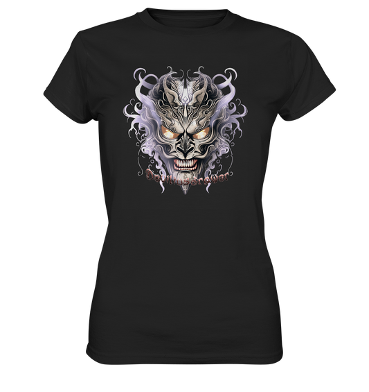 Couple Wear Demon Mask Violet - Classic and Ladys Premium T-Shirt
