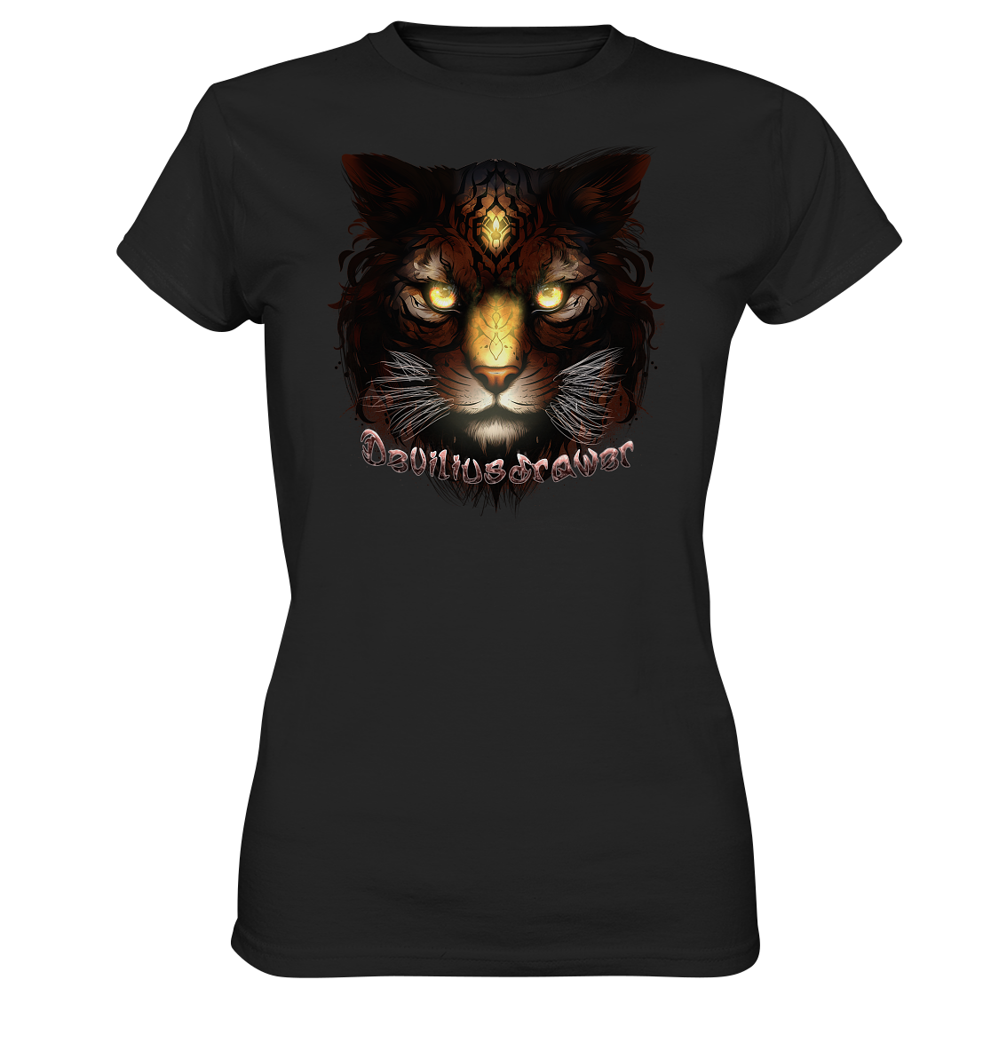 Deviliusdrawer Gold Tigercat - Ladies Premium Shirt