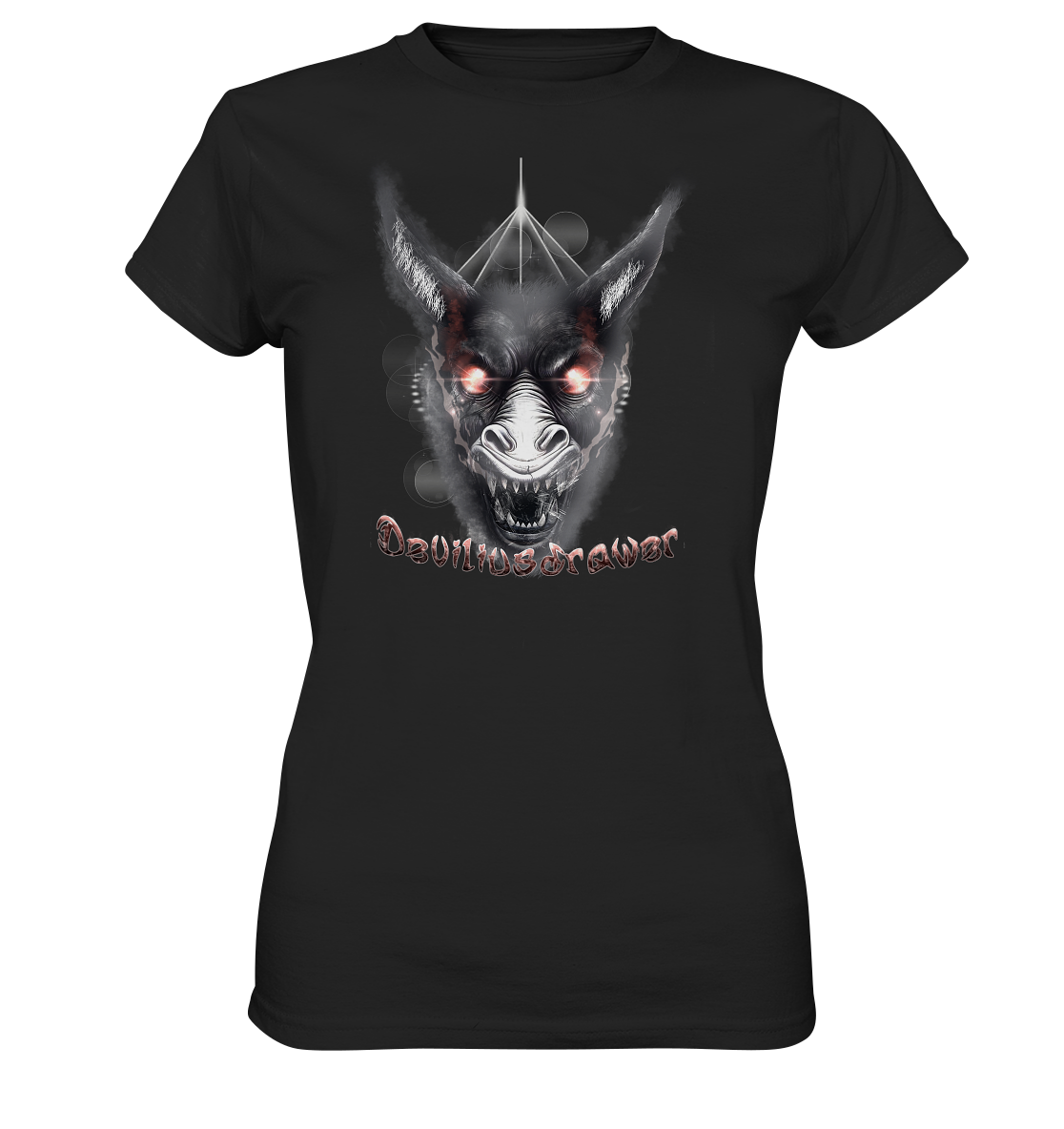 Deviliusdrawer Evil Donkey - Ladies Premium Shirt