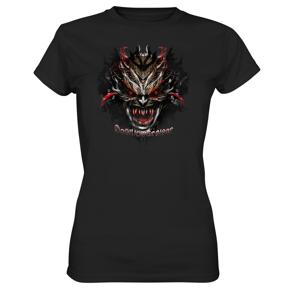Deviliusdrawer Dark Redeyed Devil - Ladies Premium Shirt