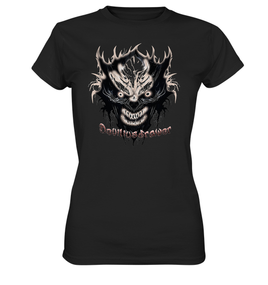 Couple Wear Crazy Glow Devil - Classic and Ladys Premium T-Shirt