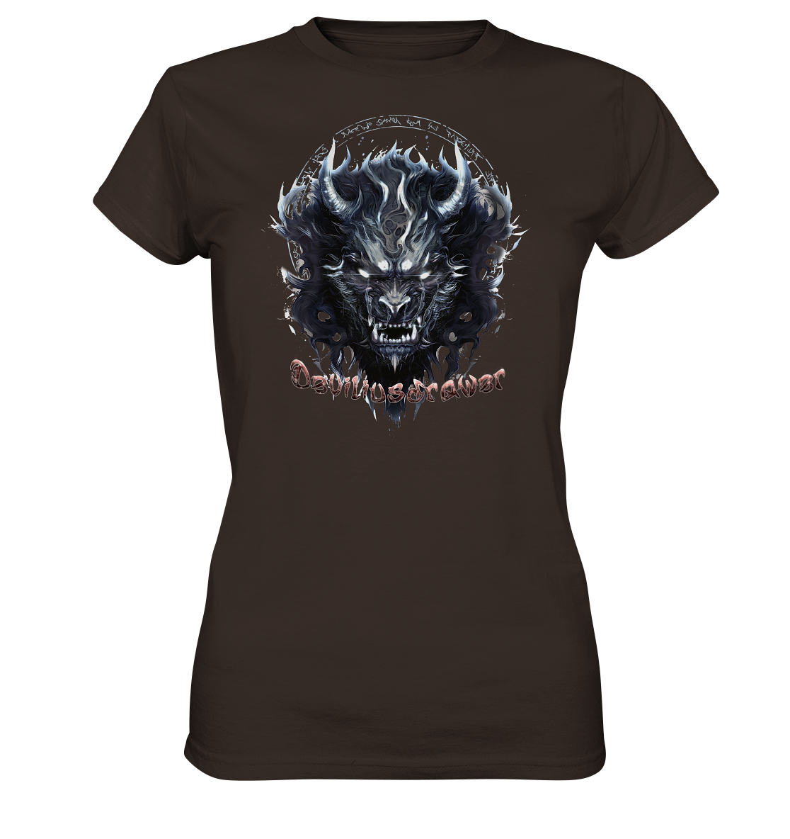Deviliusdrawer Dark Wolf Mask - Ladies Premium Shirt