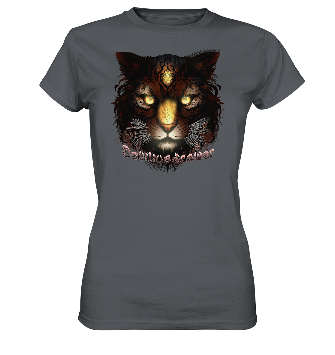 Deviliusdrawer Gold Tigercat - Ladies Premium Shirt
