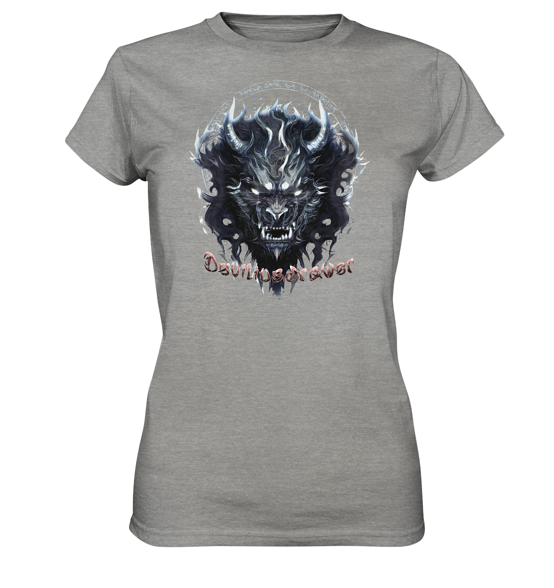 Deviliusdrawer Dark Wolf Mask - Ladies Premium Shirt