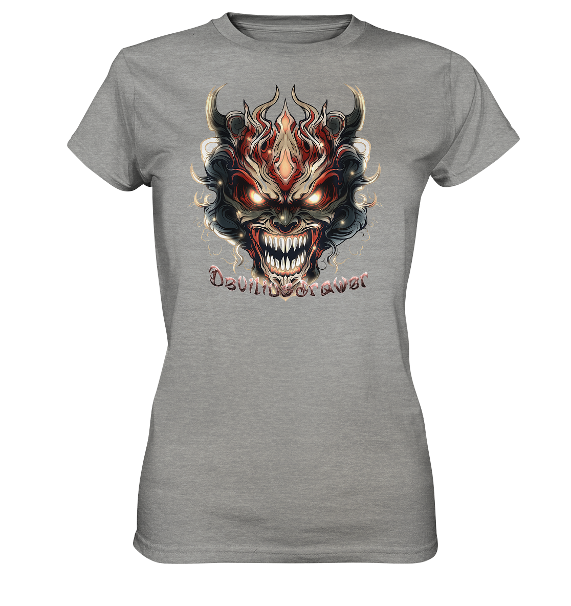 Deviliusdrawer Evil Vamp Mask - Ladies Premium Shirt
