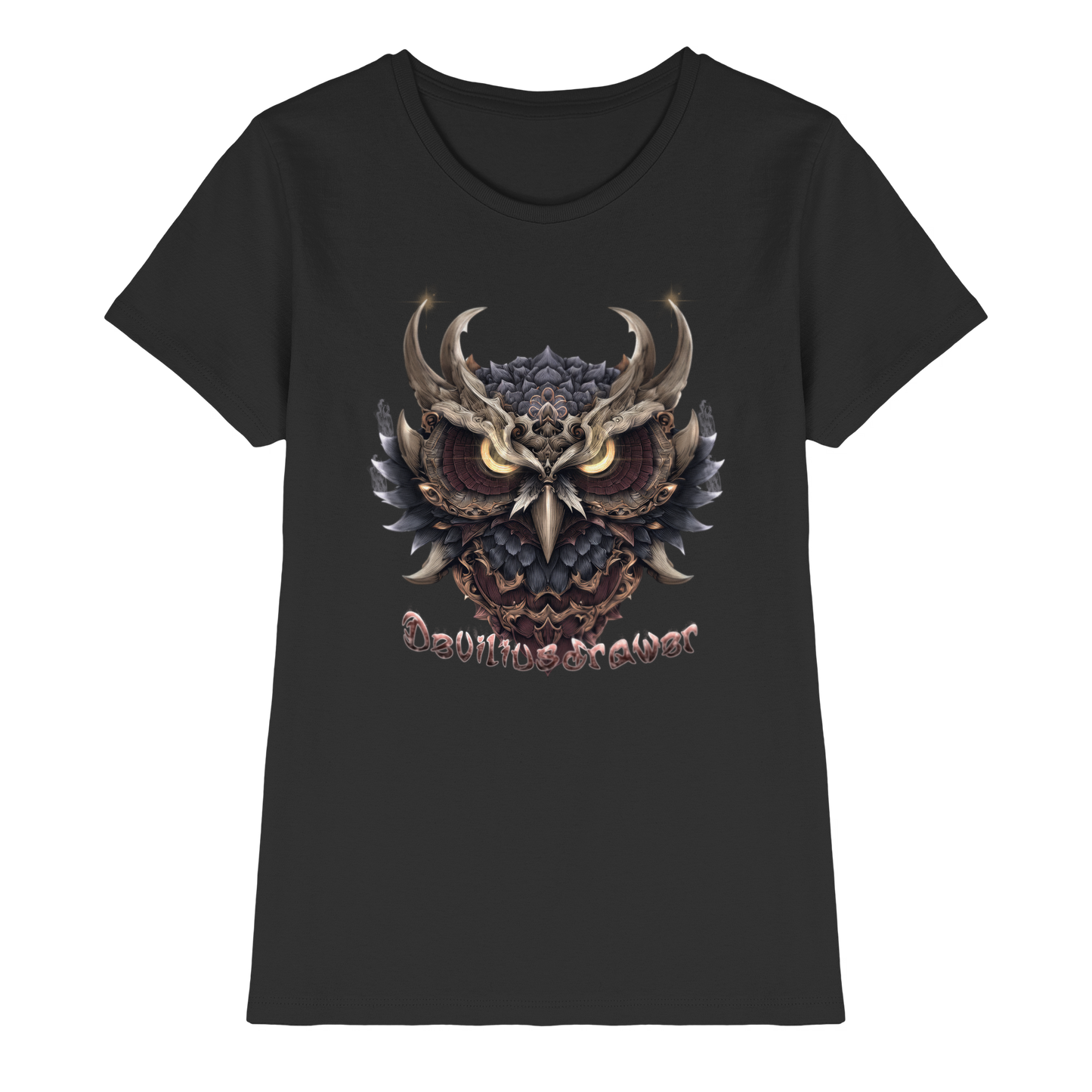 Deviliusdrawer Golden Owl - Ladies Premium Shirt