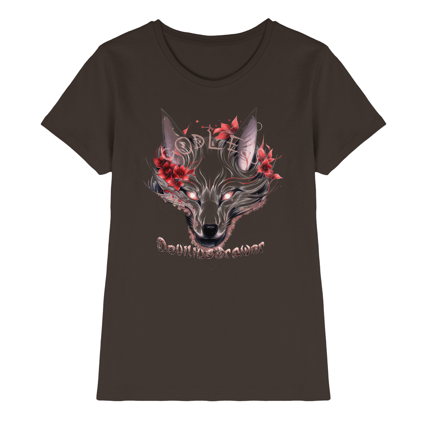 Deviliusdrawer Kitsune Wolf - Ladies Premium Shirt