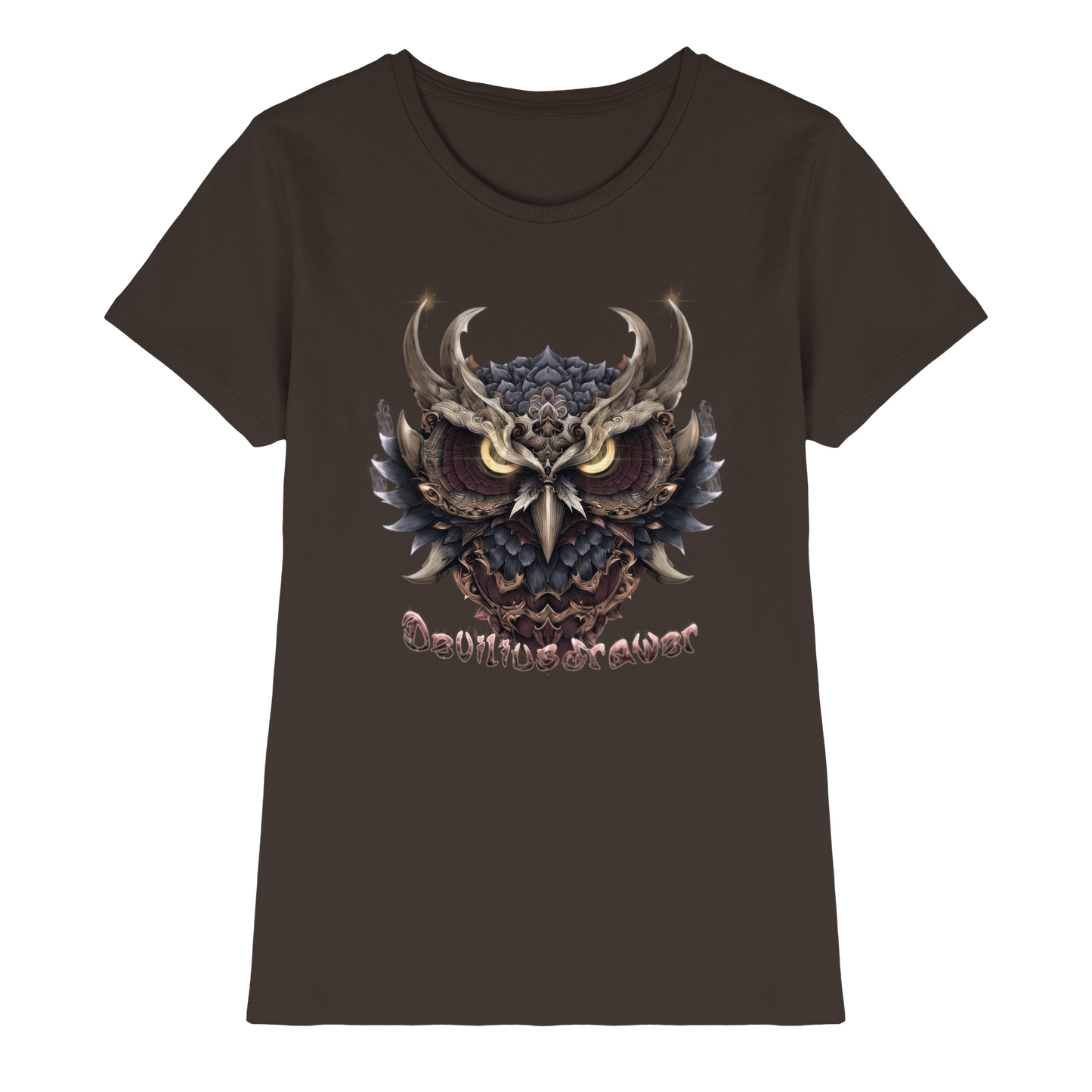 Deviliusdrawer Golden Owl - Ladies Premium Shirt
