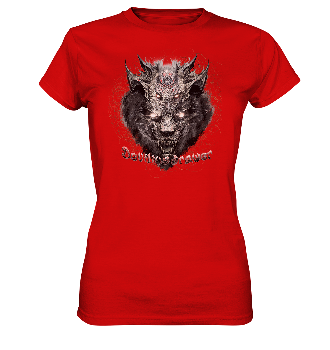 Deviliusdrawer Magical Beast Cat - Ladies Premium Shirt