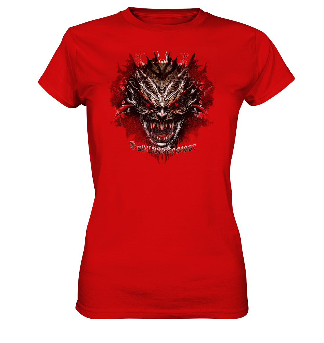 Deviliusdrawer Dark Redeyed Devil - Ladies Premium Shirt