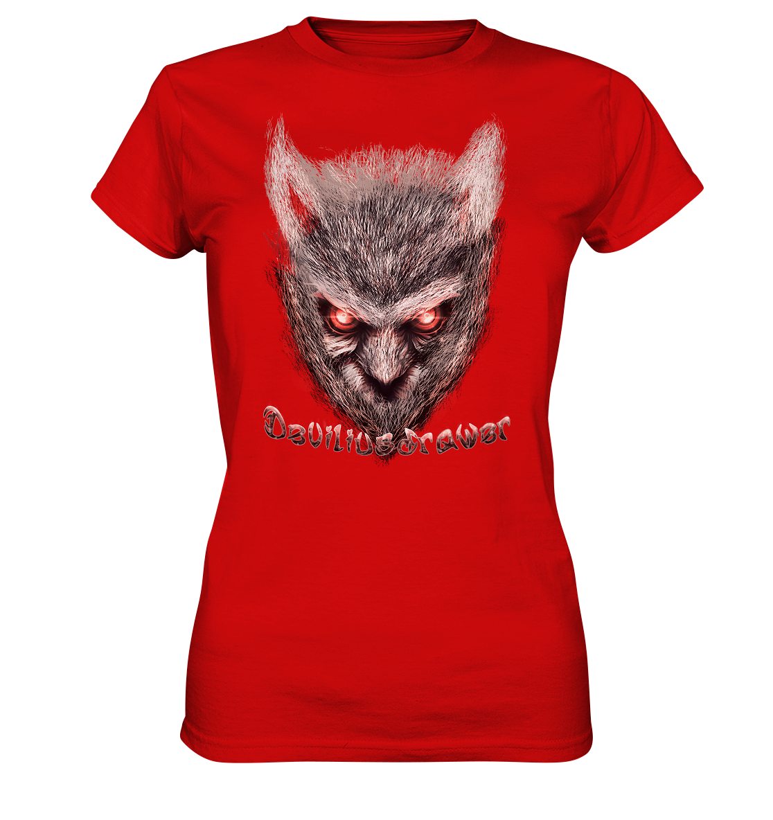 Deviliusdrawer Red Eyed Owl - Ladies Premium Shirt