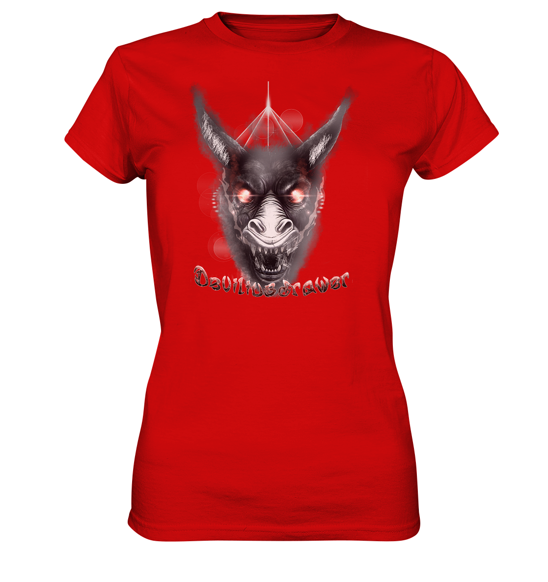 Deviliusdrawer Evil Donkey - Ladies Premium Shirt