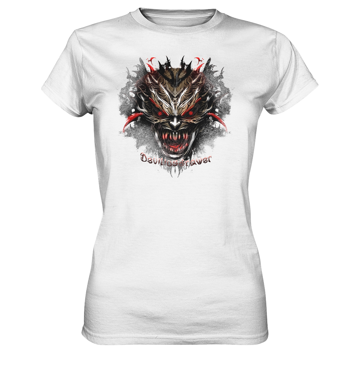 Deviliusdrawer Dark Redeyed Devil - Ladies Premium Shirt