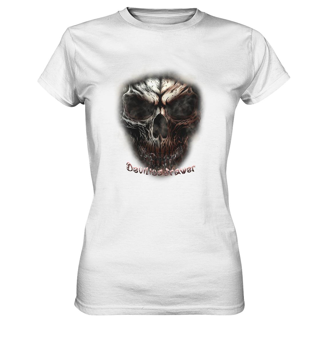 Deviliusdrawer Fire Skeleton - Ladies Premium Shirt