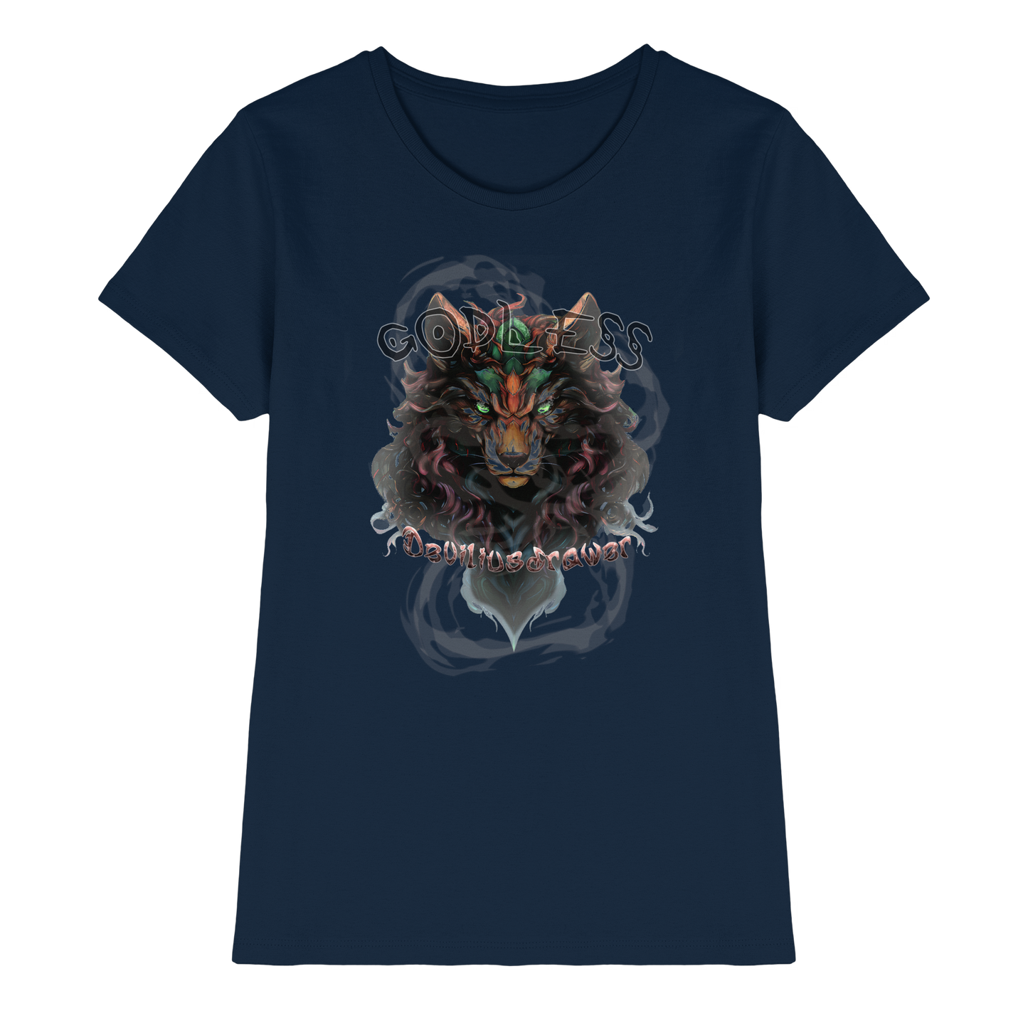 Deviliusdrawer Godless Wolf - Ladies Premium Shirt