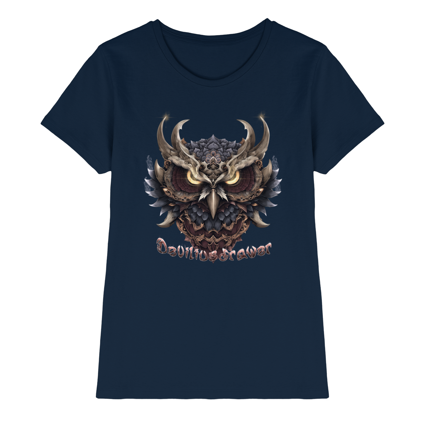 Deviliusdrawer Golden Owl - Ladies Premium Shirt