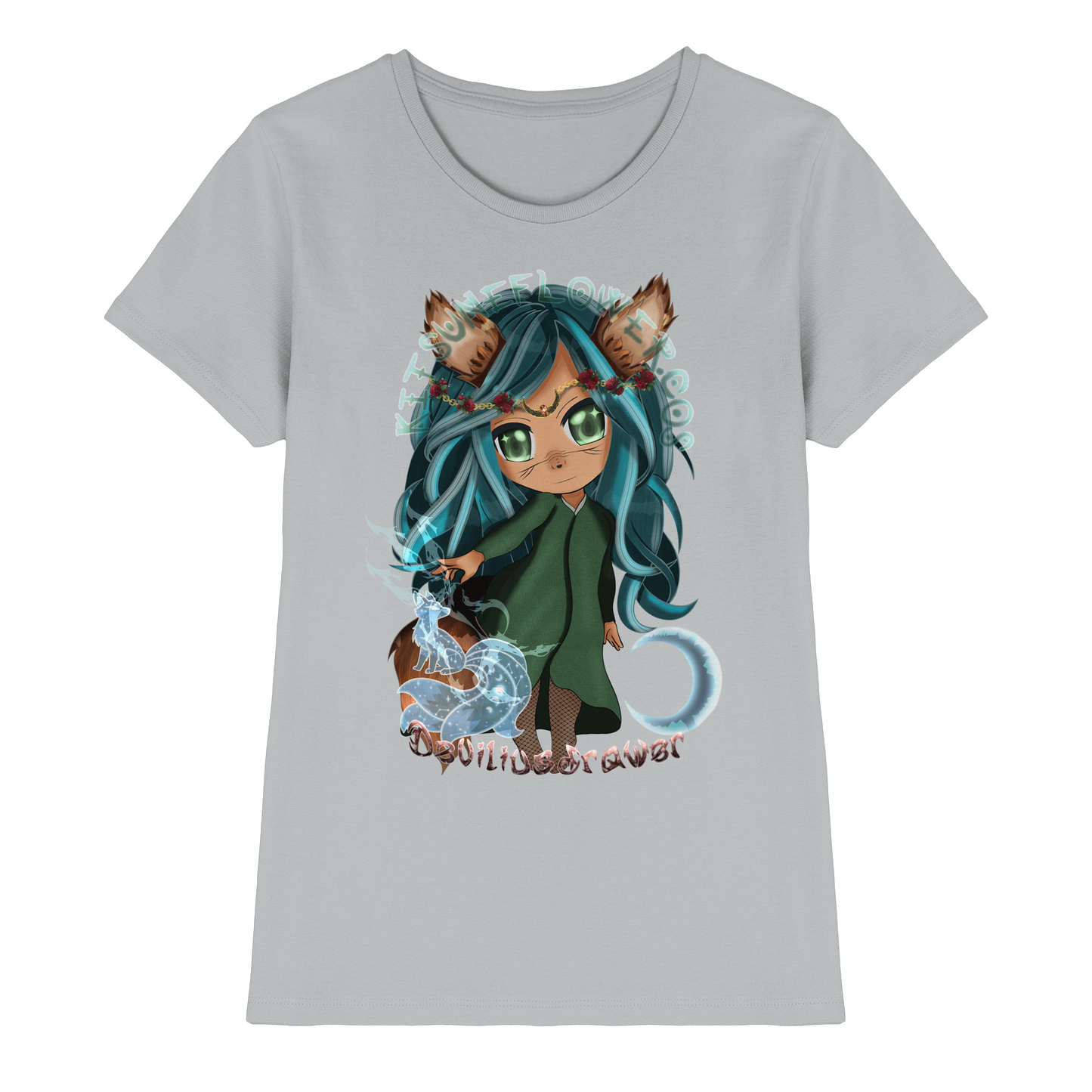 Deviliusdrawer Kitsuneflower - Ladies Premium Shirt