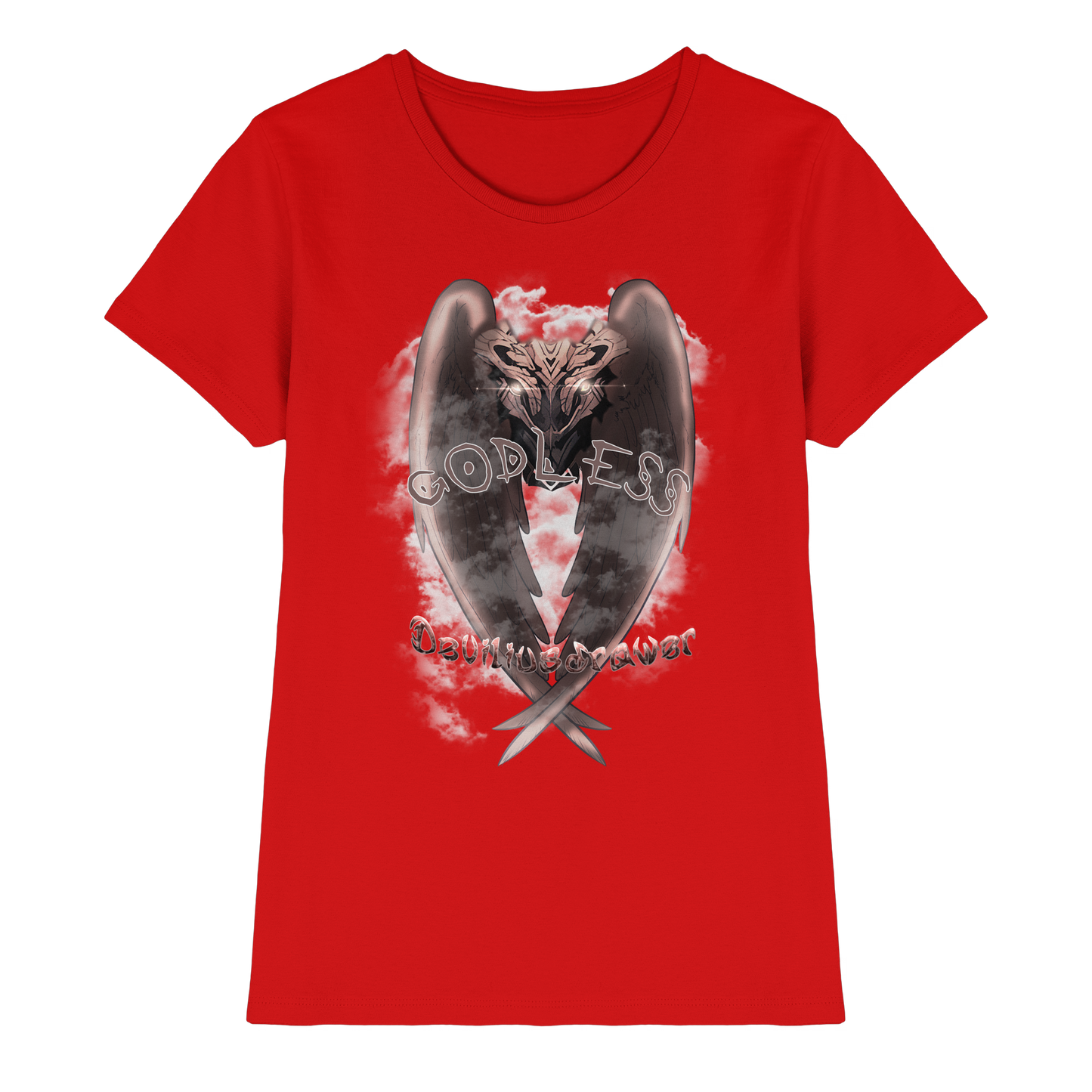Deviliusdrawer Godless Owl - Ladies Premium Shirt