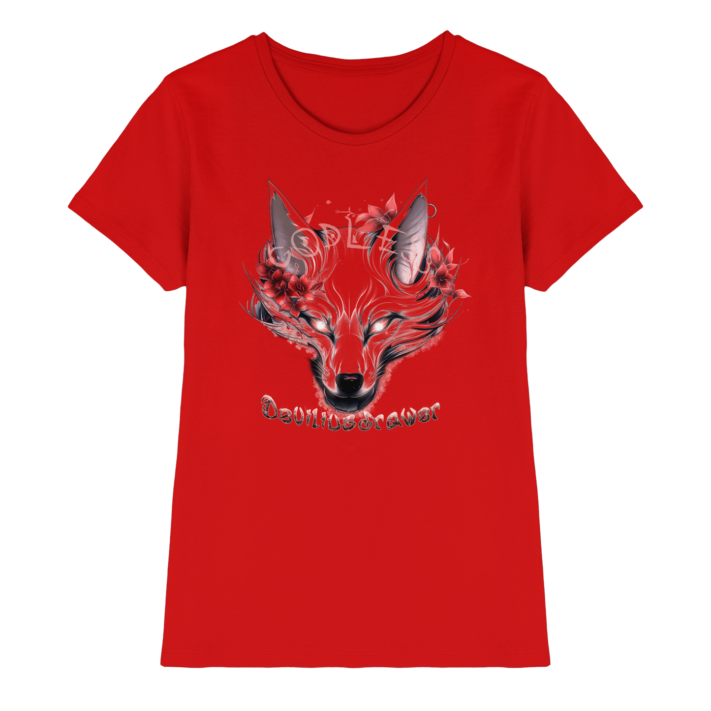 Deviliusdrawer Kitsune Wolf - Ladies Premium Shirt