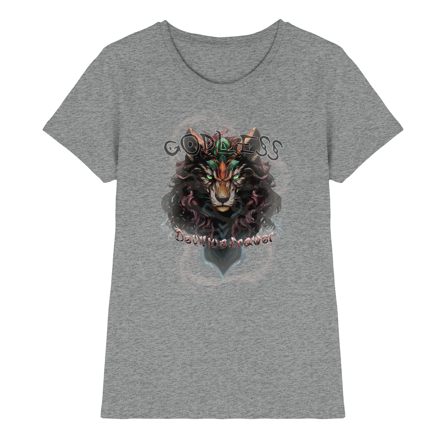 Deviliusdrawer Godless Wolf - Ladies Premium Shirt