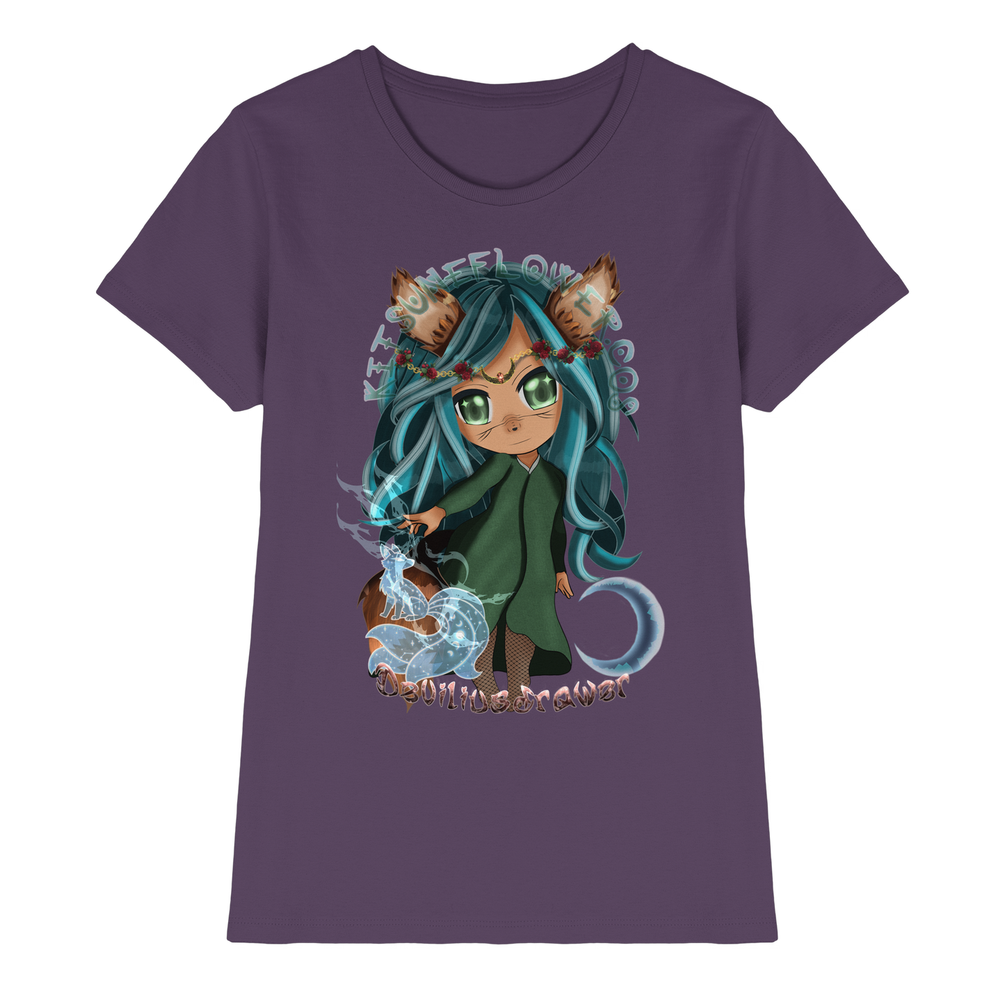 Deviliusdrawer Kitsuneflower - Ladies Premium Shirt