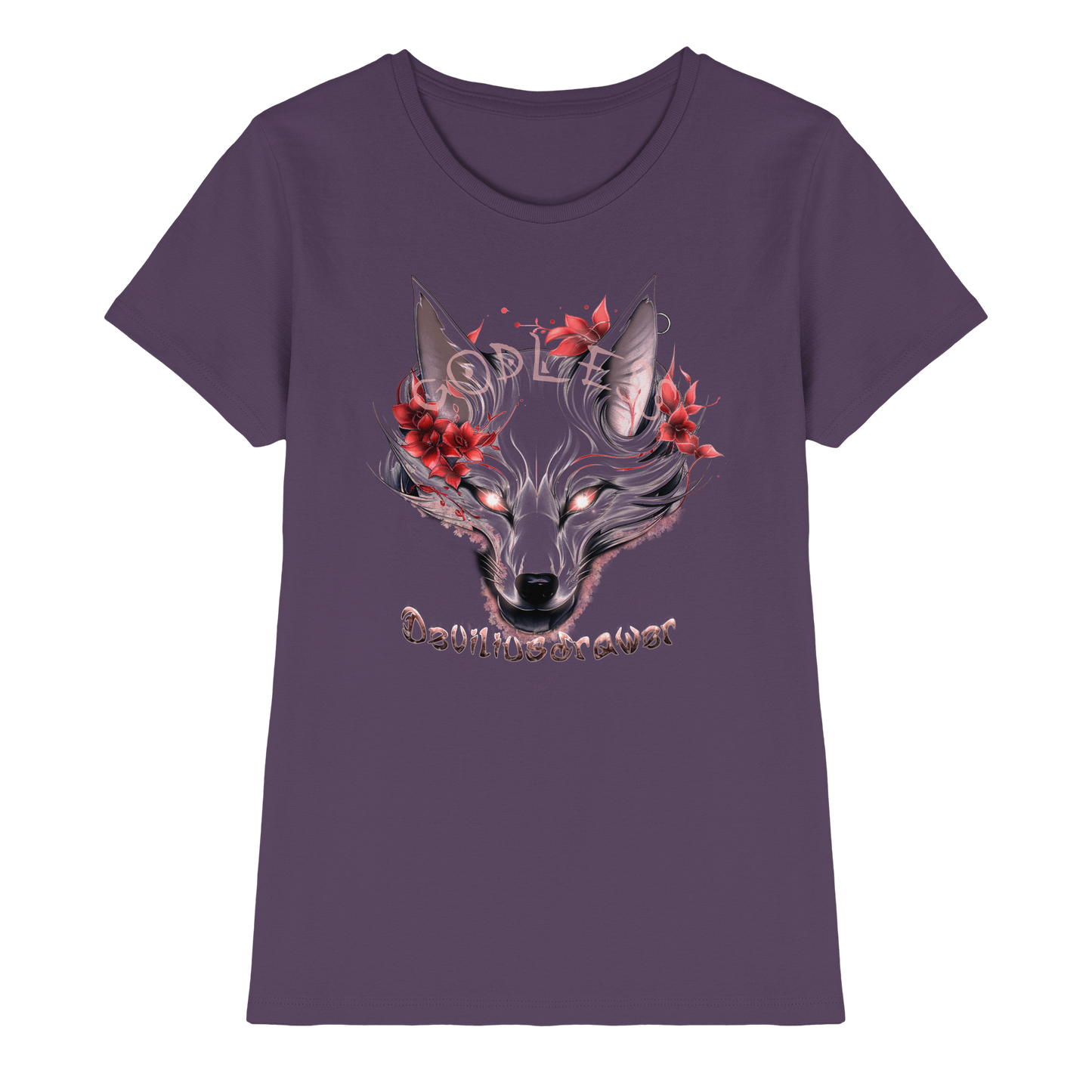 Deviliusdrawer Kitsune Wolf - Ladies Premium Shirt