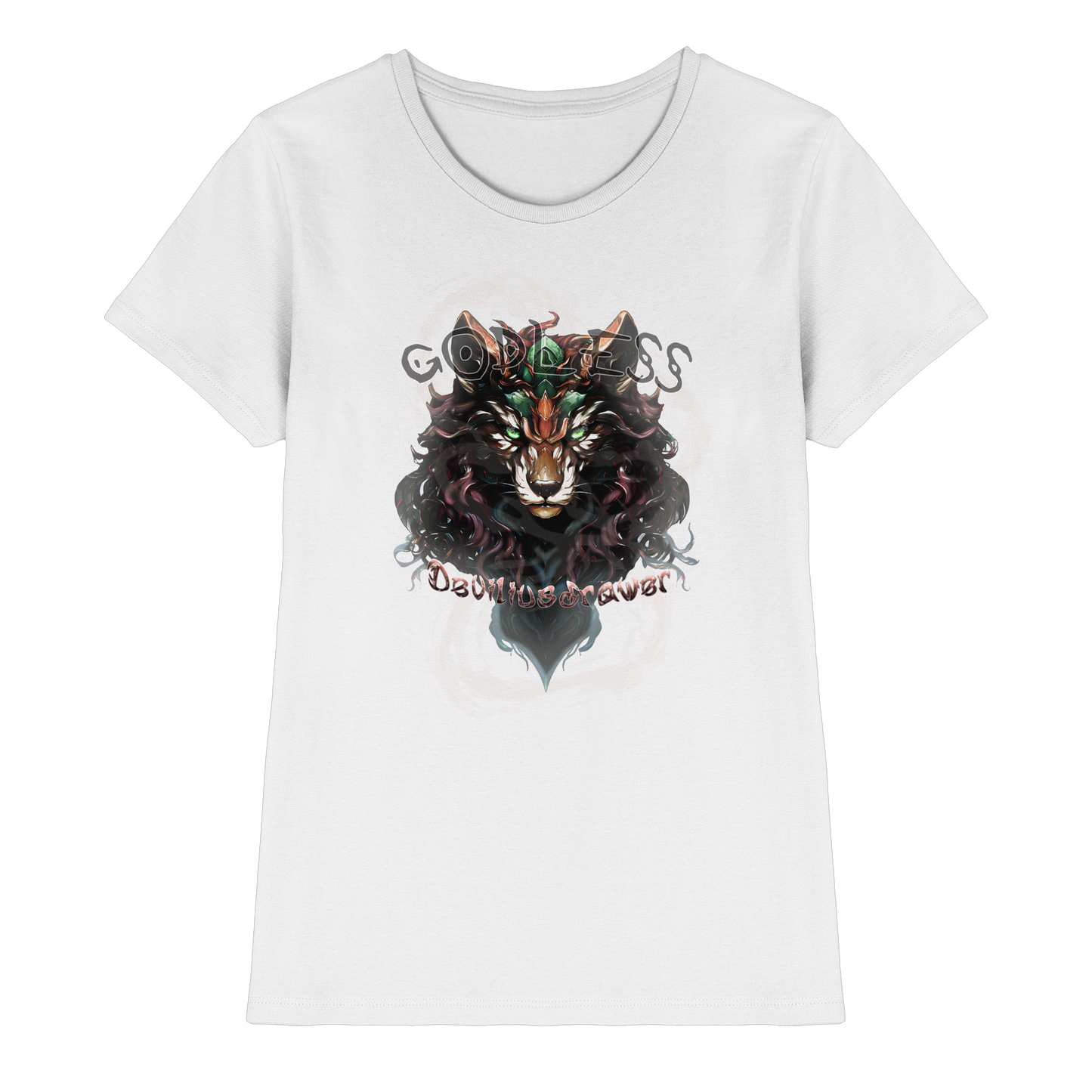 Deviliusdrawer Godless Wolf - Ladies Premium Shirt