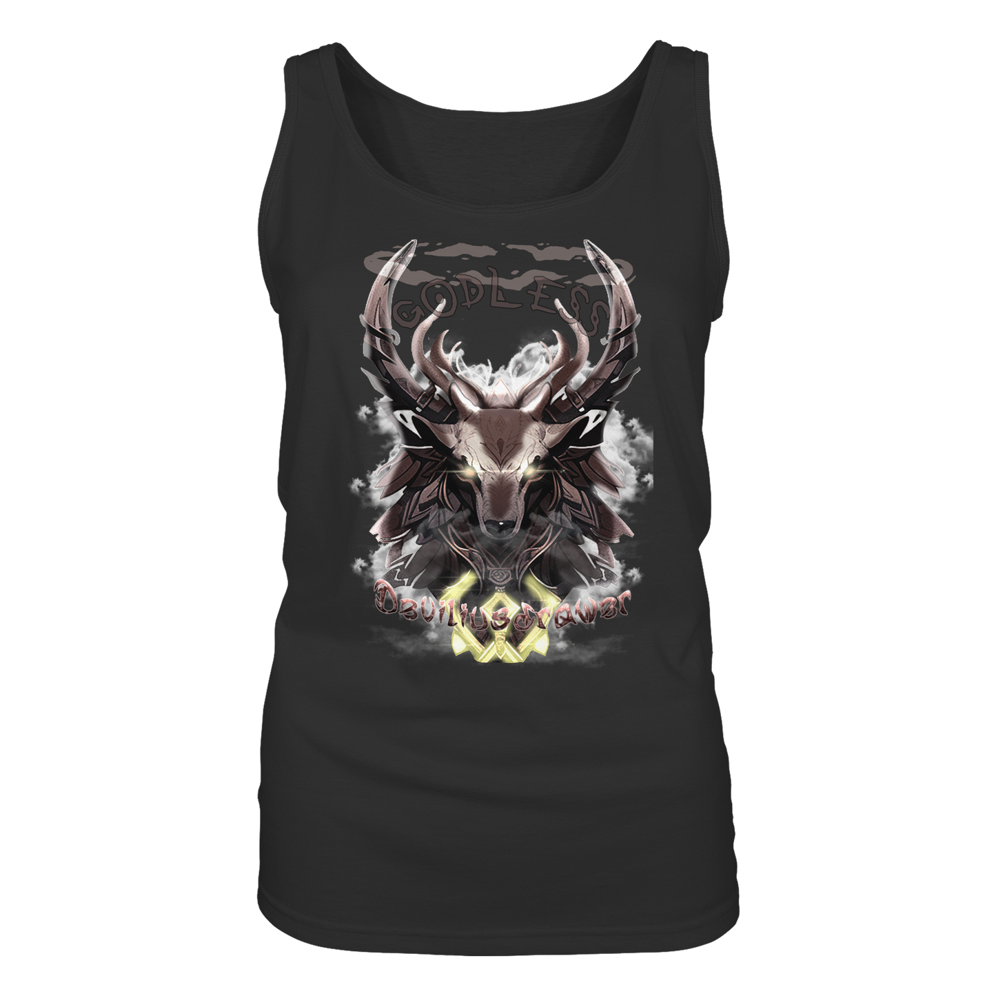 Deviliusdrawer Godless Deer - Ladies Tank-Top