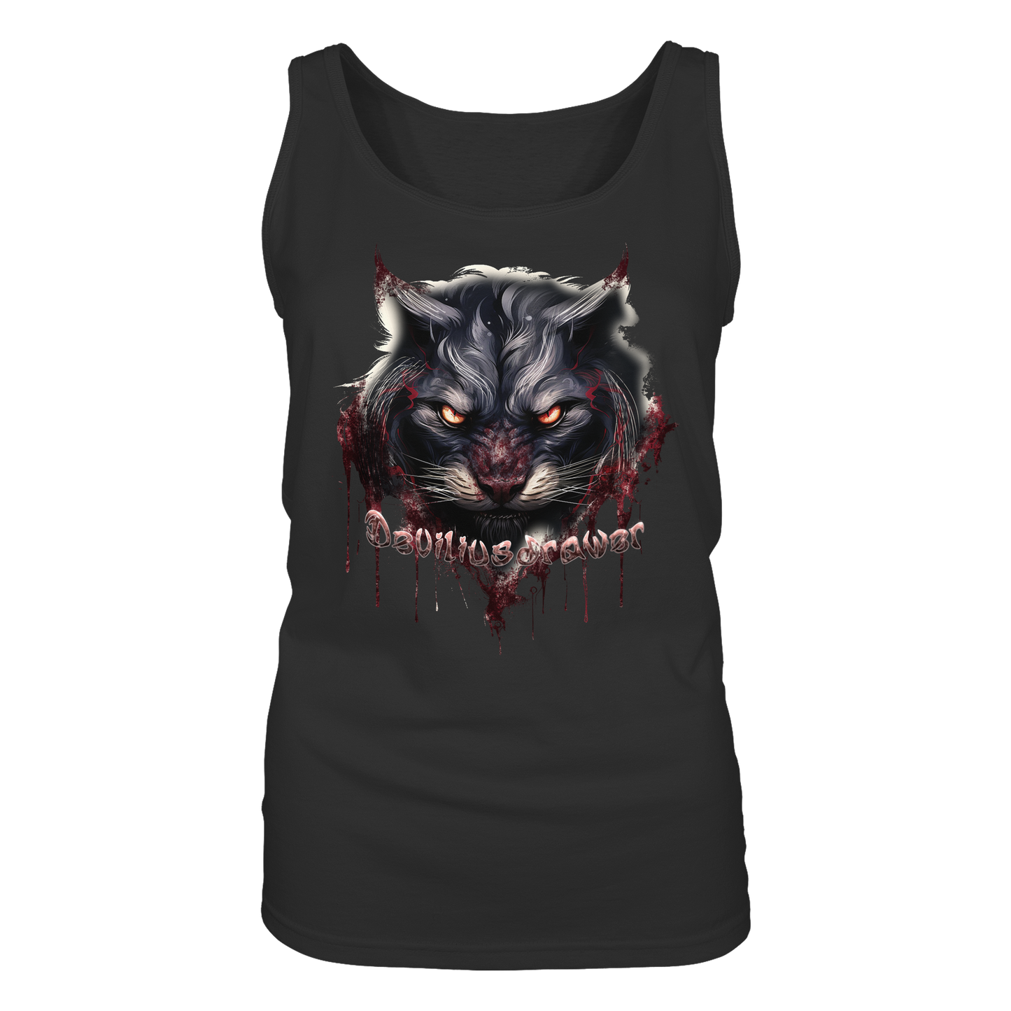 Deviliusdrawer Badass Cat - Ladies Tank-Top