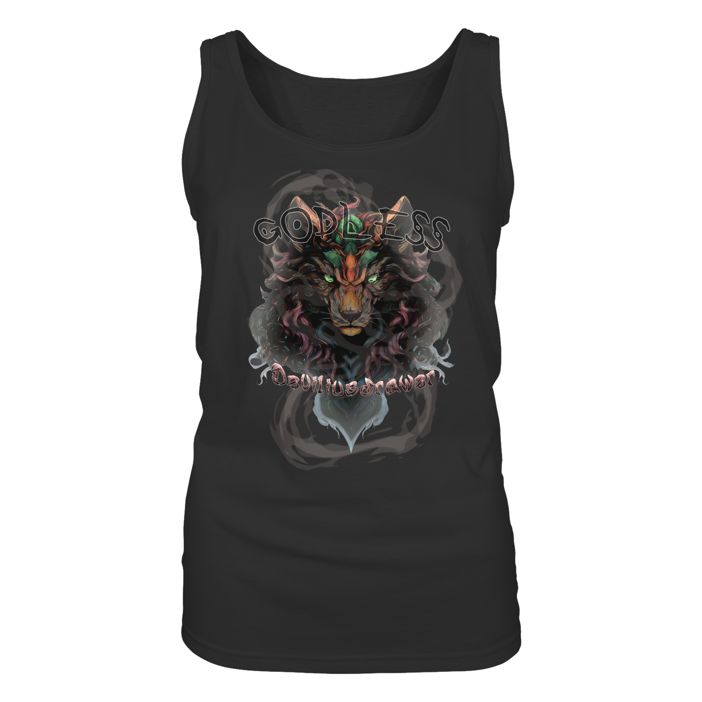 Deviliusdrawer Godless Wolf - Ladies Tank-Top