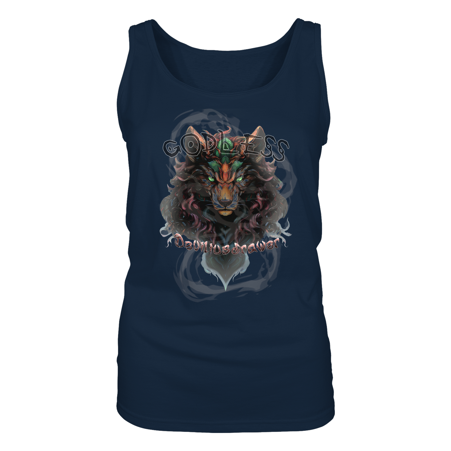 Deviliusdrawer Godless Wolf - Ladies Tank-Top