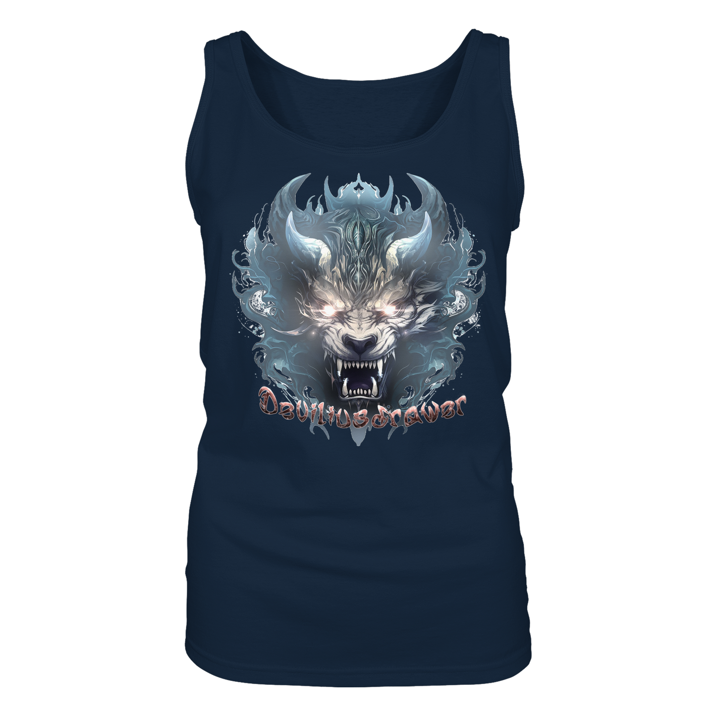 Deviliusdrawer Water Horn Tiger - Ladies Tank-Top