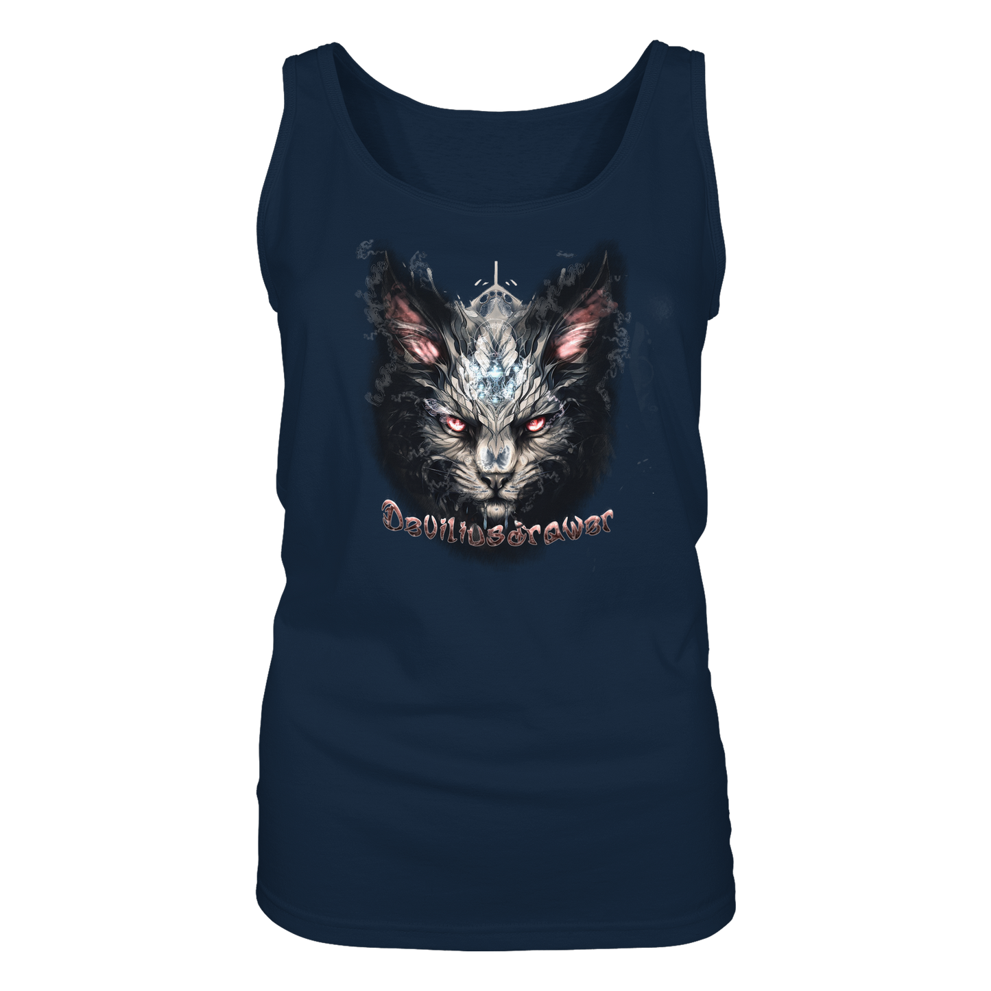 Deviliusdrawer Myshtical Redeyed Cat - Ladies Tank-Top