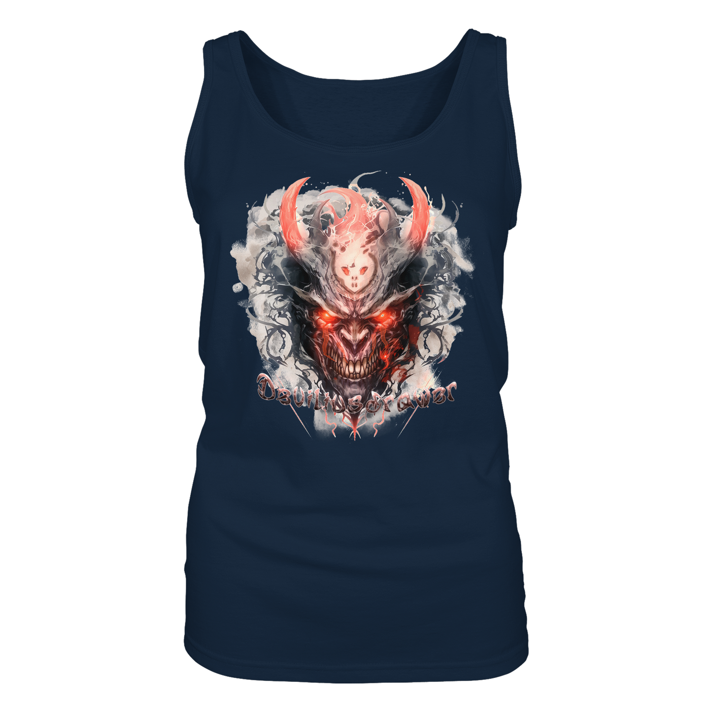 Deviliusdrawer Red Horn Devil - Ladies Tank-Top