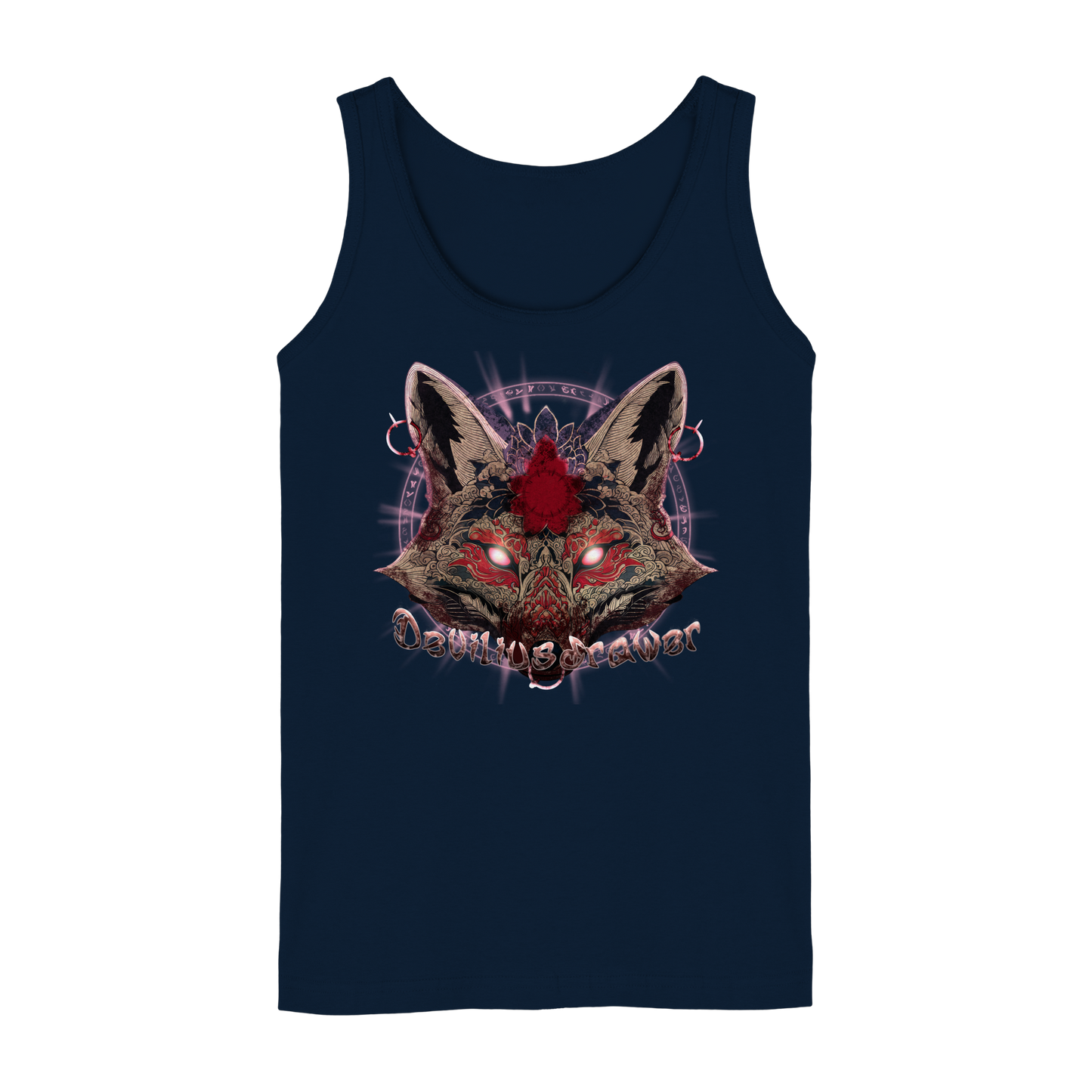 Deviliusdrawer Demon Kitsune - Ladies Tank-Top