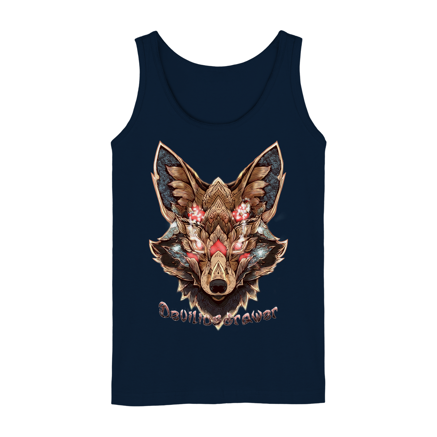 Deviliusdrawer Cristal Kitsune - Ladies Tank-Top