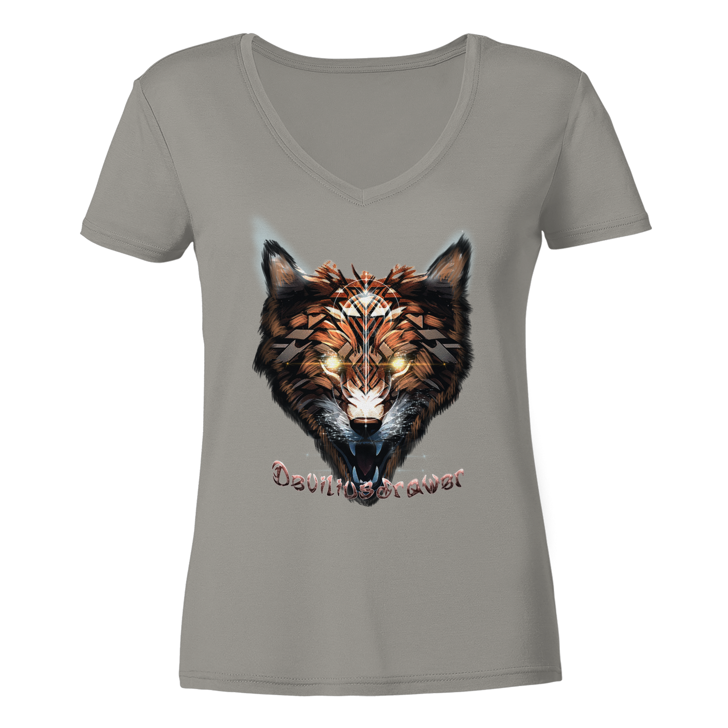 Deviliusdrawer Foxwolf - Ladies V-Neck Shirt