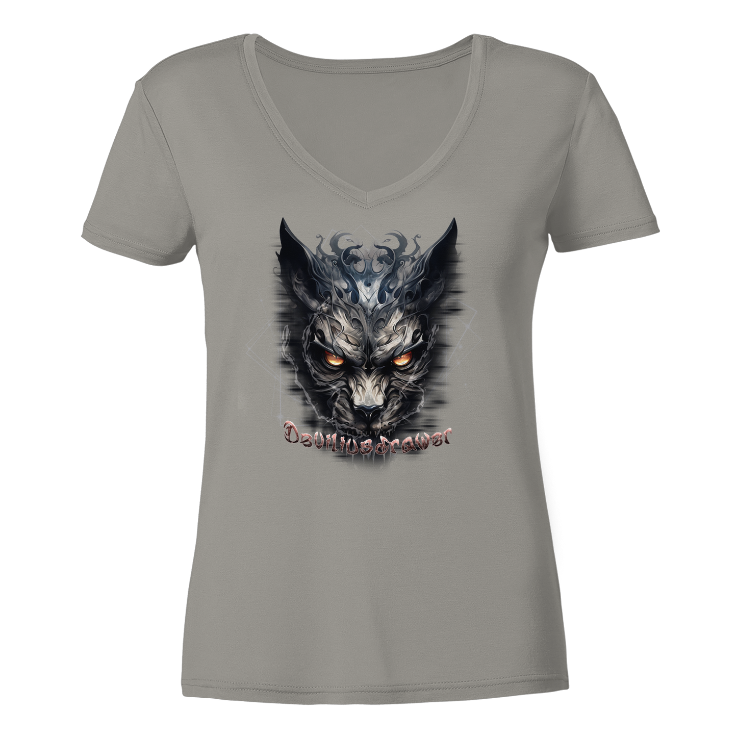 Deviliusdrawer Dark Wearwolf - Ladies V-Neck Shirt