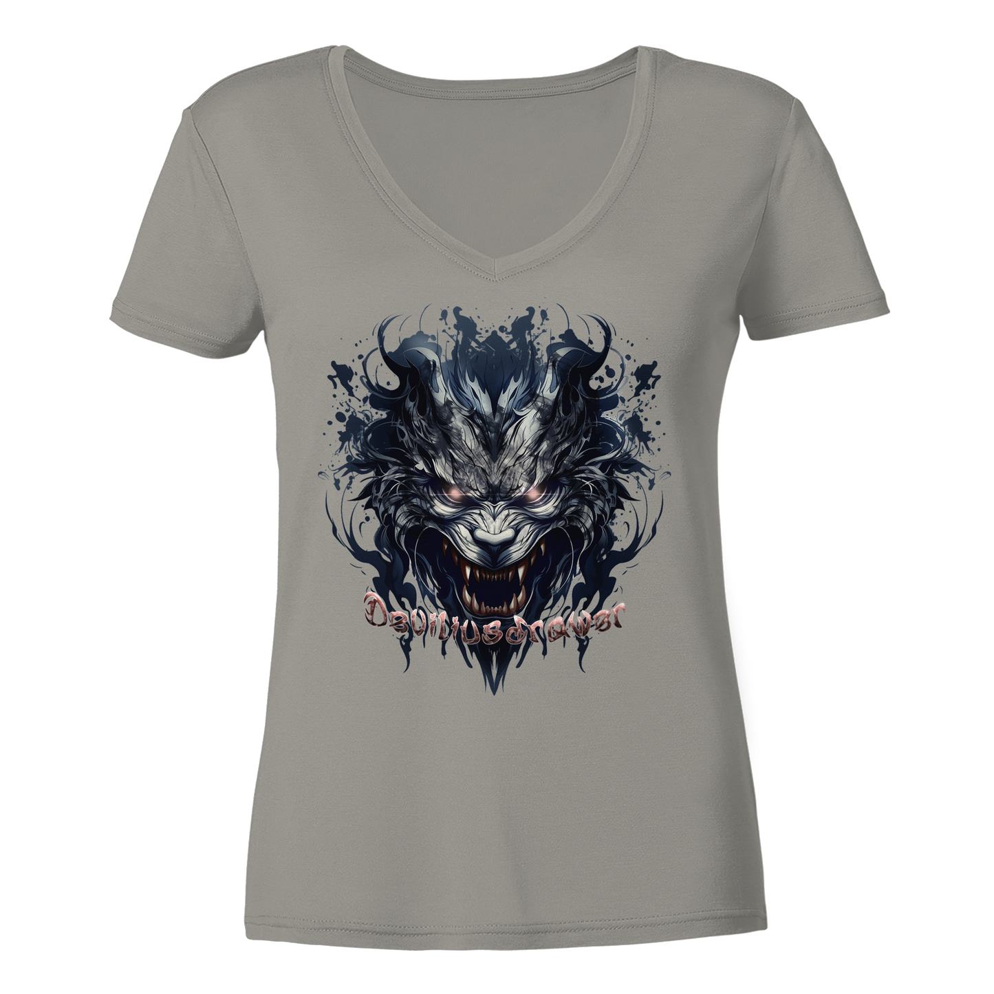 Deviliusdrawer Cruel Wolf - Ladies V-Neck Shirt