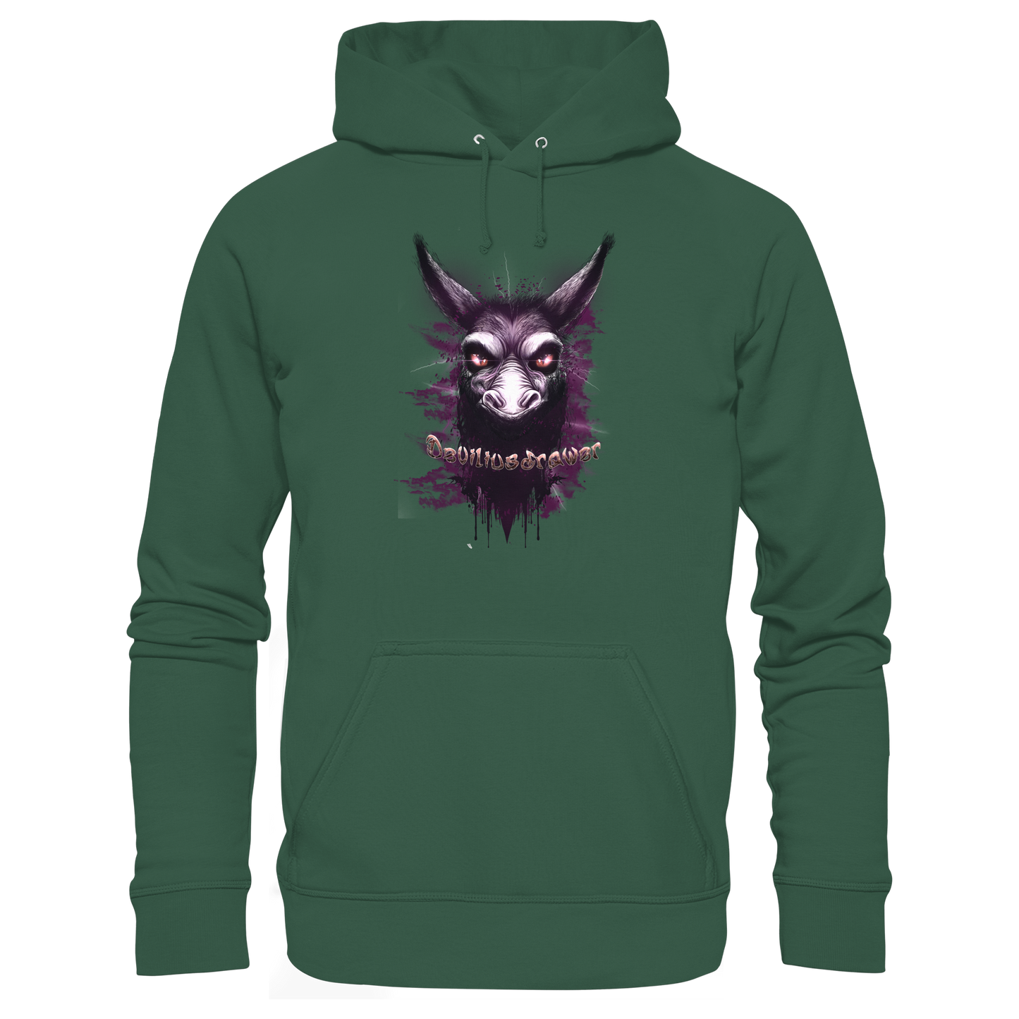 Deviliusdrawer Purple Donkey - Organic Basic Hoodie
