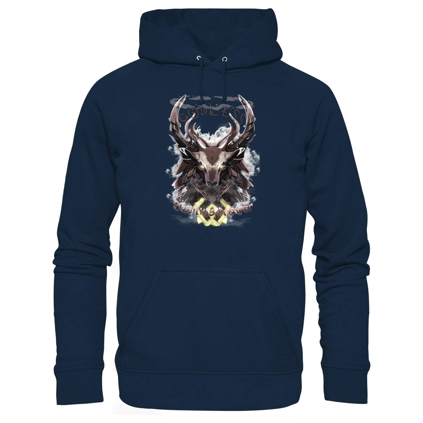Deviliusdrawer Godless Deer - Organic Basic Hoodie