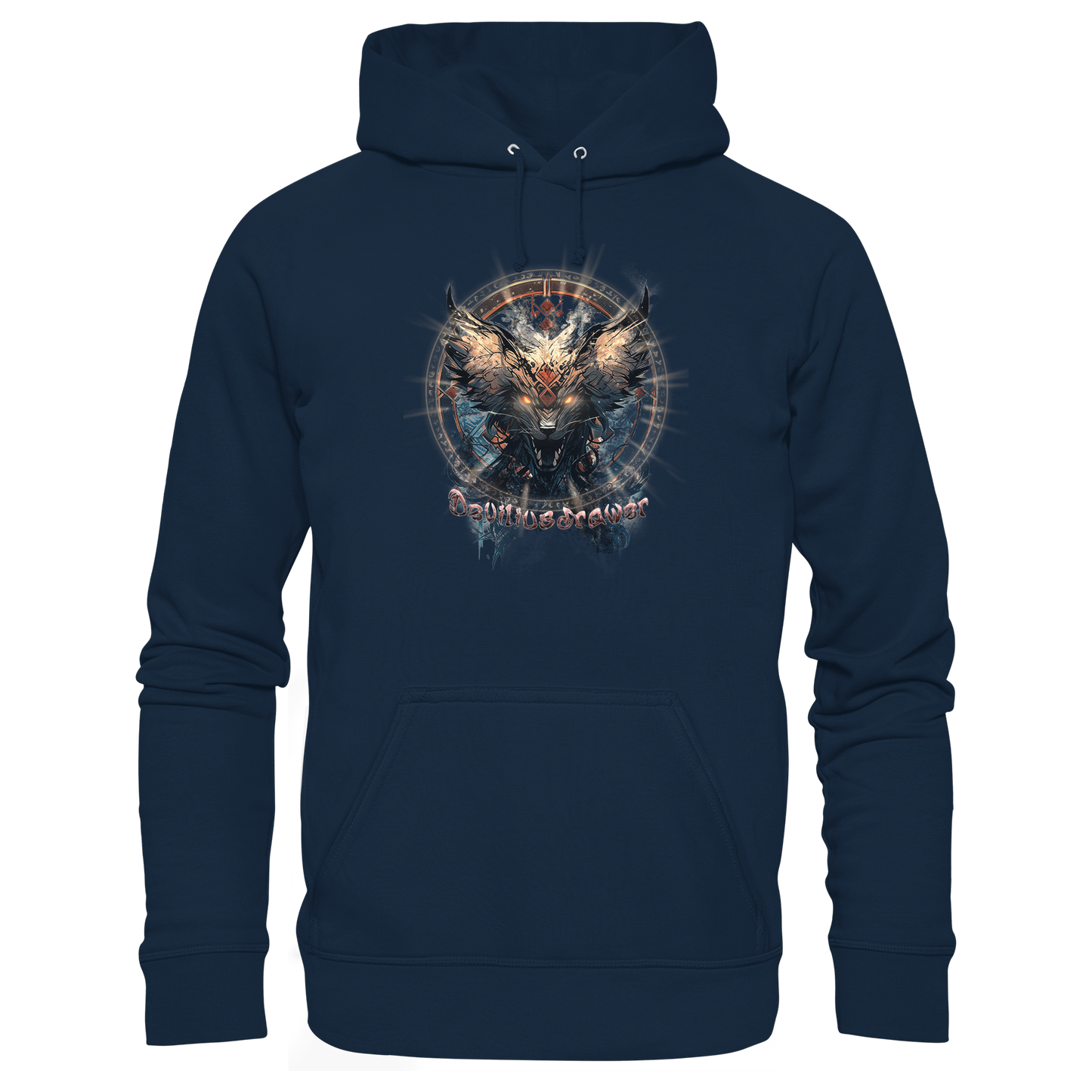 Deviliusdrawer Dark Magic Wolf - Organic Basic Hoodie