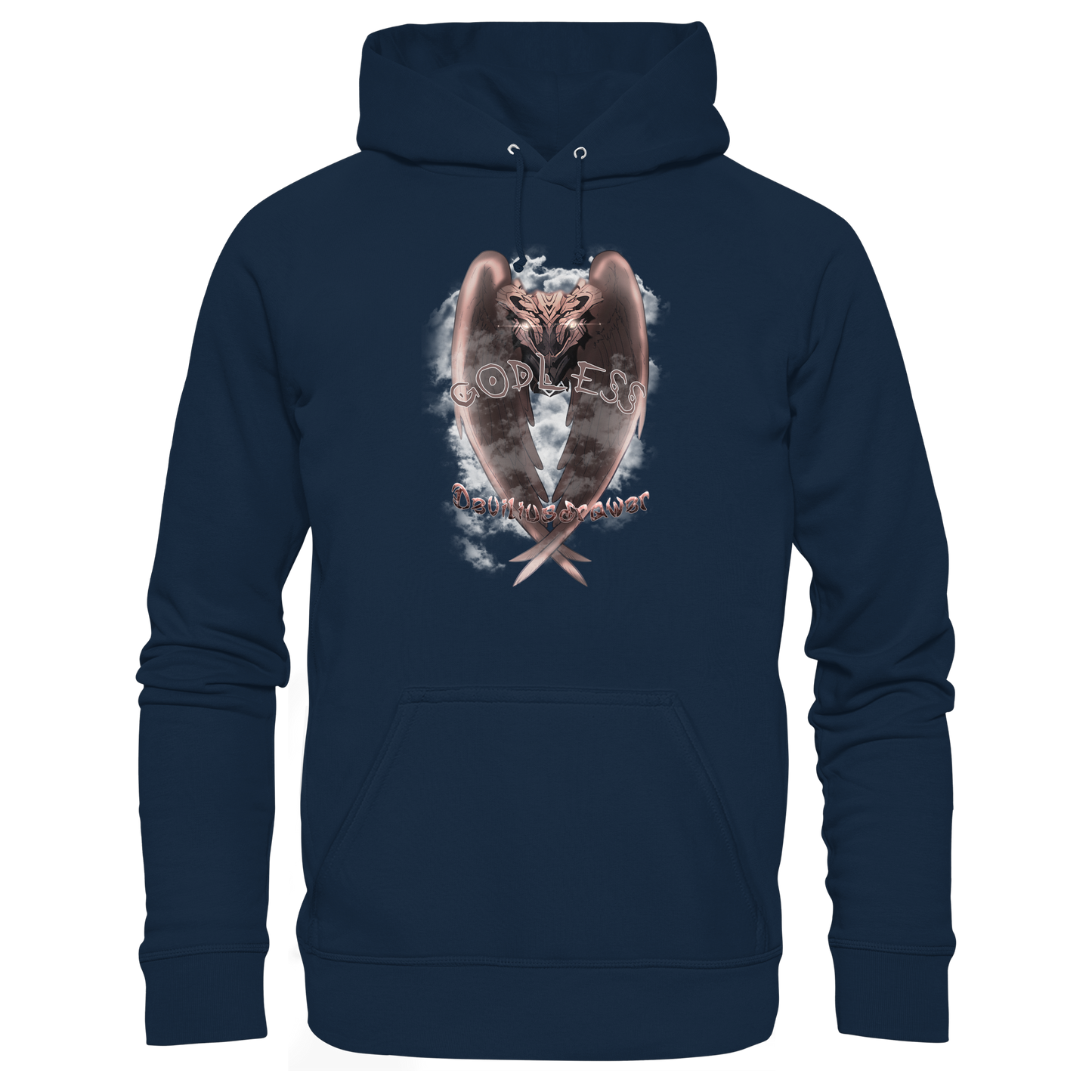 Deviliusdrawer Godless Owl - Organic Basic Hoodie