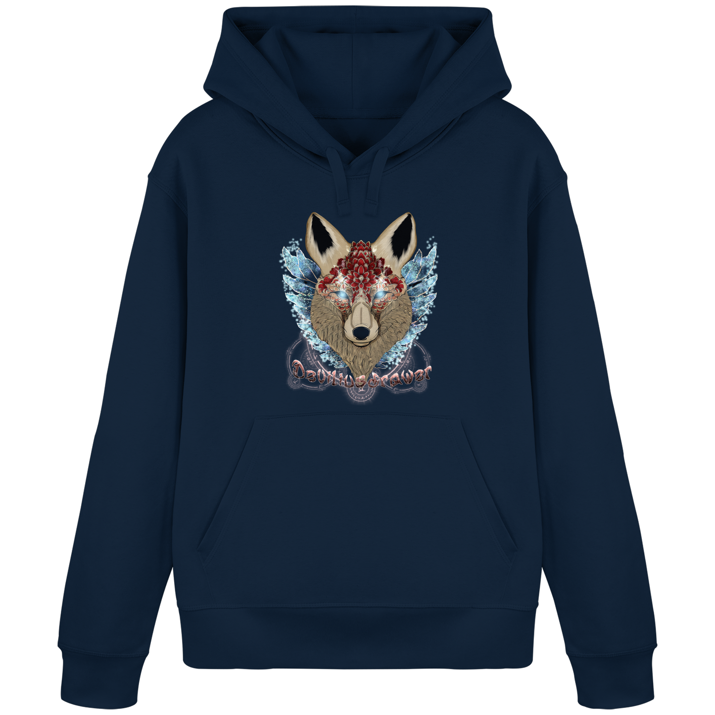 Deviliusdrawer Diamond Kitsune - Organic Basic Hoodie